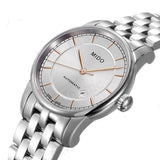 Mido Baroncelli III Automatic Silver Dial Silver Steel Strap Watch For Women - M7600.4.10.1 Authentic Buy Shop Now