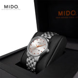 Mido Baroncelli III Automatic Silver Dial Silver Steel Strap Watch For Men - M8600.4.67.1 Authentic Buy Shop Now