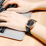 Marc Jacobs Mandy Black Dial Black Leather Strap Watch for Women - MJ1565 Authentic Buy Shop Now