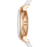 Marc Jacobs Roxy Silver Dial White Leather Strap Watch for Women - MJ1634 Authentic Buy Shop Now