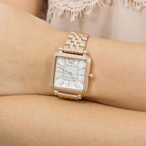 Marc Jacobs Vic Silver Dial Rose Gold Steel Strap Watch for Women - MJ3514 Authentic Buy Shop Now