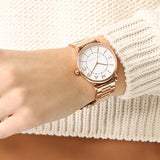 Marc Jacobs Roxy White Dial Rose Gold Steel Strap Watch for Women - MJ3523 Authentic Buy Shop Now