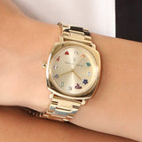 Marc Jacobs Mandy Gold Dial Gold Steel Strap Watch for Women - MJ3549 Authentic Buy Shop Now