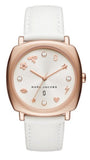 Marc Jacobs Mandy White Dial White Leather Strap Watch for Women - MJ8678 Authentic Buy Shop Now