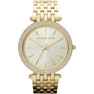 Michael Kors Darci Silver Dial Gold Stainless Steel Strap Watch for Women - MK3191 Authentic Buy Shop Now