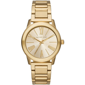 Michael Kors Hartman Quartz Gold Dial Gold Steel Strap Watch For Women - MK3490 Authentic Buy Shop Now