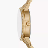 Michael Kors Three Hand Silver Dial Gold Steel Strap Watch for Women - MK1051 Authentic Buy Shop Now