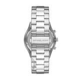 Michael Kors Slim Runway Chronograph Black Dial Silver Steel Strap Watch For Men - MK1056 Authentic Buy Shop Now
