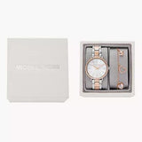 Michael Kors Pyper Quartz Mother of Pearl White Dial Two Tone Steel Strap Watch For Women - MK1066 Authentic Buy Shop Now