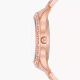 Michael Kors Lilane Quartz Rose Gold Dial Rose Gold Steel Strap Watch For Women - MK1068 Authentic Buy Shop Now