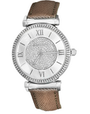 Michael Kors Caitlin Quartz Silver Dial Gray Leather Strap Watch For Women - MK2377 Authentic Buy Shop Now