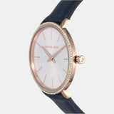 Michael Kors Pyper Analog White Dial Black Leather Strap Watch For Women - MK2804 Authentic Buy Shop Now