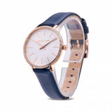 Michael Kors Pyper Analog White Dial Black Leather Strap Watch For Women - MK2804 Authentic Buy Shop Now