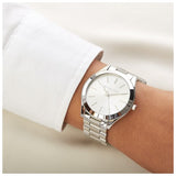 Michael Kors Slim Runway Silver Dial Silver Stainless Steel Strap Watch for Women - MK3178 Authentic Buy Shop Now
