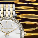 Michael Kors Darci Silver Dial Two Tone Stainless Steel Strap Watch for Women - MK3215 Authentic Buy Shop Now