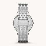 Michael Kors Darci Orange Dial Silver Stainless Steel Strap Watch for Women - MK3218 Authentic Buy Shop Now
