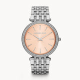 Michael Kors Darci Orange Dial Silver Stainless Steel Strap Watch for Women - MK3218 Authentic Buy Shop Now