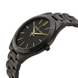 Michael Kors Slim Runway Black Dial Black Stainless Steel Strap Watch for Women - MK3221 Authentic Buy Shop Now