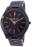 Michael Kors Slim Runway Black Dial Black Stainless Steel Strap Watch for Women - MK3221 Authentic Buy Shop Now