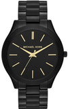 Michael Kors Slim Runway Black Dial Black Stainless Steel Strap Watch for Women - MK3221 Authentic Buy Shop Now