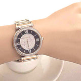Michael Kors Catlin Black Dial Rose Gold Steel Strap Watch for Women - MK3339 Authentic Buy Shop Now
