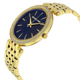 Michael Kors Darci Blue Dial Gold Steel Strap Watch for Women - MK3406 Authentic Buy Shop Now