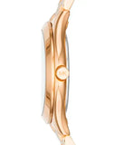 Michael Kors Slim Runway Gold Dial Gold Steel Strap Watch For Women - MK3456 Authentic Buy Shop Now