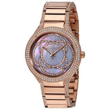 Michael Kors Kerry Purple Dial Rose Gold Stainless Steel Strap Watch for Women - MK3482 Authentic Buy Shop Now
