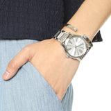 Michael Kors Hartman Quartz Silver Dial Silver Steel Strap Watch For Women - MK3489 Authentic Buy Shop Now