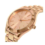Michael Kors Slim Runway Pink Dial Two Tone Steel Strap Watch for Women - MK3493 Authentic Buy Shop Now