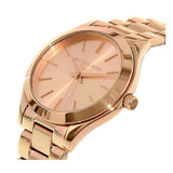 Michael Kors Slim Runway Rose Gold Dial Rose Gold Steel Strap Watch for Women - MK3513 Authentic Buy Shop Now
