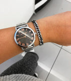Michael Kors Norie Grey Dial Silver Stainless Steel Strap Watch for Women - MK3559 Authentic Buy Shop Now