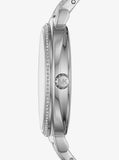 Michael Kors Portia Black Dial Silver Steel Strap Watch for Women - MK3638 Authentic Buy Shop Now