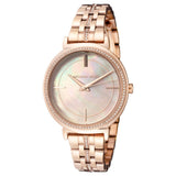 Michael Kors Cinthia Mother of Pearl Rose Gold Dial Rose Gold Steel Strap Watch for Women - MK3643 Authentic Buy Shop Now