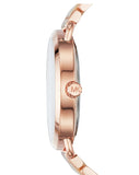 Michael Kors Portia Quartz Rose Gold Dial Rose Gold Steel Strap Watch For Women - MK3678 Authentic Buy Shop Now