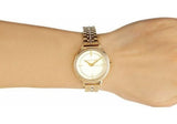Michael Kors Cinthia Quartz Gold Dial Gold Steel Strap Watch For Women - MK3681 Authentic Buy Shop Now