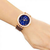 Michael Kors Darci Blue Dial Rose Gold Steel Strap Watch for Women - MK3728 Authentic Buy Shop Now