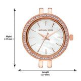 Michael Kors Darci Analog Mother of Pearl Dial Rose Gold Steel Strap Watch For Women - MK3832 Authentic Buy Shop Now