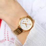 Michael Kors Portia Quartz White Dial Gold Steel Strap Watch for Women - MK3840 Authentic Buy Shop Now