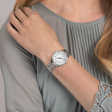 Michael Kors Lauryn Mother of Pearl Dial Silver Steel Strap Watch for Women - MK3900 Authentic Buy Shop Now