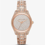 Michael Kors Lauryn Crystals Rose Gold Dial Rose Gold Steel Strap Watch For Women - MK3931 Authentic Buy Shop Now