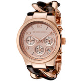 Michael Kors Runway Rose Gold Dial Two Tone Steel Strap Watch for Women - MK4269 Authentic Buy Shop Now
