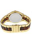 Michael Kors Slim Runway Tortoise Shell Dial Two Tone Steel Strap Watch for Women - MK4284 Authentic Buy Shop Now
