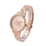 Michael Kors Sofie Quartz Rose Gold Dial Rose Gold Steel Strap Watch For Women - MK4335 Authentic Buy Shop Now