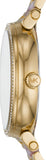 Michael Kors Sofie Crystals Mother of Pearl Pink Dial Two Tone Steel Strap Watch For Women - MK4344 Authentic Buy Shop Now
