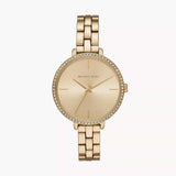Michael Kors Charley Three-Hand Quartz Gold Dial Gold Steel Strap Watch for Women - MK4399 Authentic Buy Shop Now