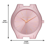 Michael Kors Slim Runway Pink Dial Pink Steel Strap Watch For Women - MK4456 Authentic Buy Shop Now