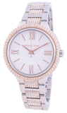 Michael Kors Taryn Quartz White Dial Two Tone Steel Strap Watch For Women - MK4461 Authentic Buy Shop Now