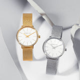 Michael Kors Pyper Quartz Mother of Pearl White Dial Silver Mesh Strap Watch For Women - MK4618 Authentic Buy Shop Now