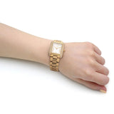 Michael Kors Emery Three-Hand Crystals Silver Dial Gold Steel Strap Watch for Women - MK4640 Authentic Buy Shop Now